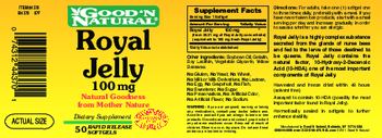 Good 'N Natural Royal Jelly 100 mg - supplement