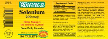 Good 'N Natural Selenium 200 mcg - supplement