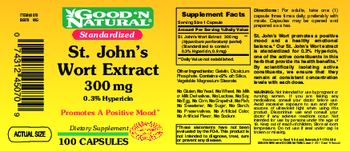 Good 'N Natural St. John?s Wort Extract 300 mg - supplement