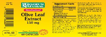 Good 'N Natural Standardized Olive Leaf Extract 150 mg - supplement
