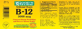 Good 'N Natural Sublingual Vitamin B-12 5000 mcg - supplement