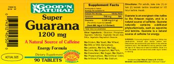 Good 'N Natural Super Guarana 1200 mg - supplement