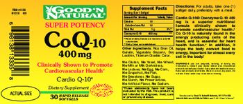 Good 'N Natural Super Potency Co Q-10 400 mg - supplement