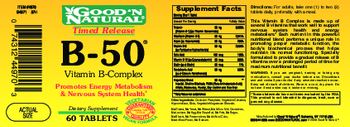 Good 'N Natural Timed Release B-50 Vitamin B-Complex - supplement