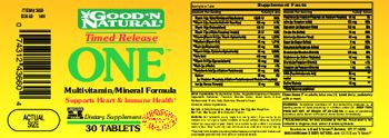 Good 'N Natural Timed Release One Multivitamin/Mineral Formula - 