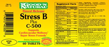 Good 'N Natural Timed Release Stress B Plus C-500 - supplement