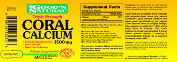 Good 'N Natural Triple Strength Coral Calcium 1500 mg - supplement