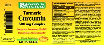 Good 'N Natural Turmeric Curcumin 500 mg Complex - supplement