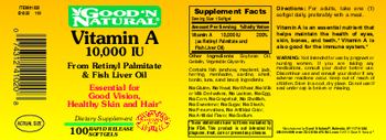 Good 'N Natural Vitamin A 10,000 IU - supplement