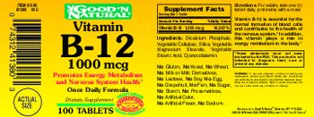 Good 'N Natural Vitamin B-12 1000 mcg - supplement