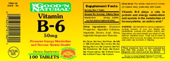 Good 'N Natural Vitamin B-6 50 mg - supplement