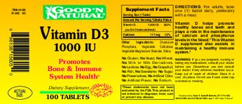 Good 'N Natural Vitamin D3 1000 IU - supplement