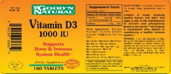 Good 'N Natural Vitamin D3 1000 IU - supplement
