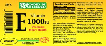 Good 'N Natural Vitamin E 1000 IU - supplement