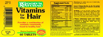 Good 'N Natural Vitamins For The Hair - supplement