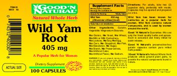Good 'N Natural Wild Yam Root 405 mg - supplement