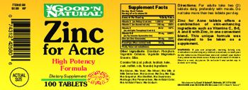 Good 'N Natural Zinc for Acne - supplement