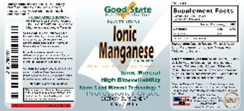 Good State Ionic Manganese 2,000 PPM - supplement