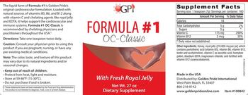 GPI Formula #1 OC-Classic With Fresh Royal Jelly - supplement