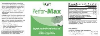 GPI Perfor-Max - supplement