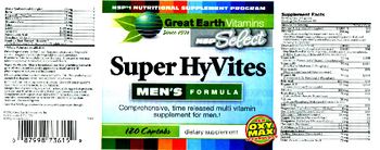 Great Earth Vitamins NSP Select Super Hyvites Men's Formula - supplement