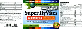 Great Earth Vitamins NSP Select Super Hyvites Women's Formula - supplement