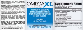 Great HealthWorks OmegaXL - supplement