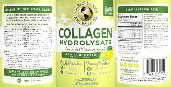 Great Lakes Gelatin Co. Collagen Hydrolysate Lemon + Lime Flavored - supplement
