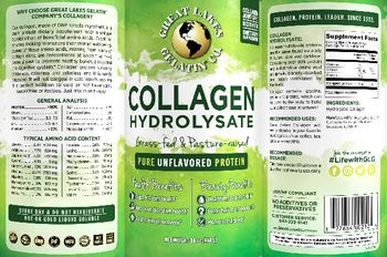 Great Lakes Gelatin Co. Collagen Hydrolysate Pure Unflavored Protein - supplement