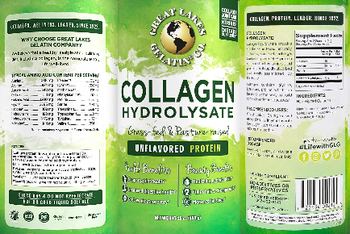 Great Lakes Gelatin Co. Collagen Hydrolysate Unflavored Protein - supplement