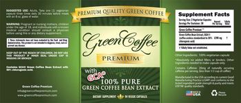 Green Coffee Premium 100% Pure Green Coffee Bean Extract With GCA - supplement