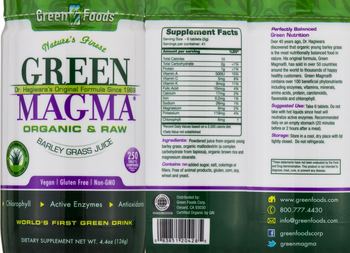 Green Foods Green Magma Barely Grass Juice - supplement