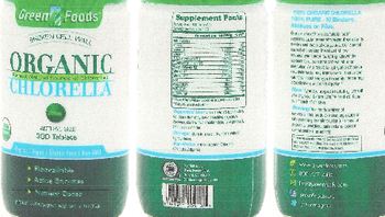 Green Foods Organic Chlorella 200 mg - supplement