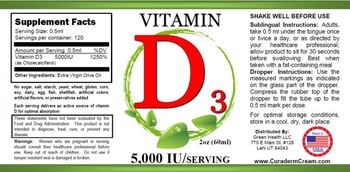 Green Health LLC Vitamin D3 5,000 IU - 