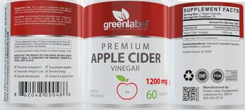 Green Label Premium Apple Cider Vinegar - supplement