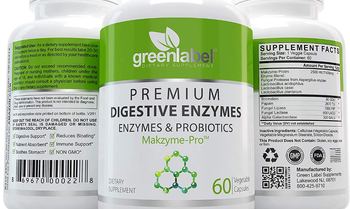 Green Label Premium Digestive Enzymes - supplement