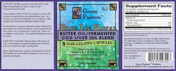 Green Pasture Blue Ice Royal - supplement