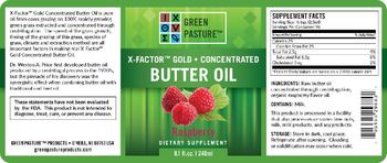 Green Pasture X-Factor Gold Concentrated Butter Oil Raspberry - supplement