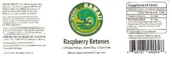 Green Tea Hawaii Raspberry Ketones - supplement