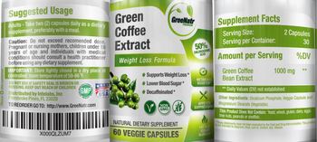 GreeNatr Premium Green Coffee Extract - natural supplement