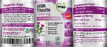 GreeNatr Premium Milk Thistle 1000 mg - natural supplement