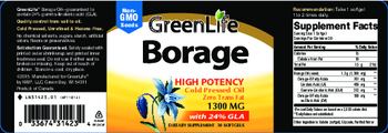 GreenLife Borage 1300 mg - supplement