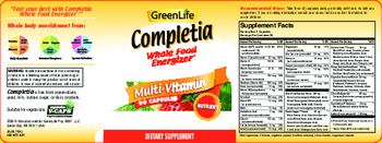GreenLife Completia Whole Food Energizer - supplement