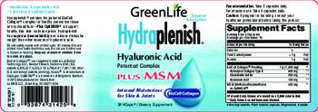 GreenLife Hydraplenish - supplement