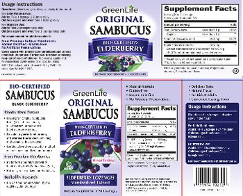 GreenLife Original Sambucus Bio-Certified Elderberry - supplement