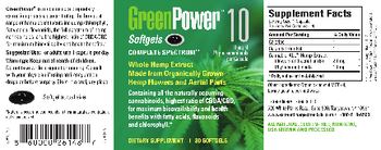 GreenPower CompleteSpectrum Whole Hemp Extract - supplement