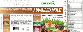 Greens+ Advanced Multi Vanilla Chai Superfood - supplement