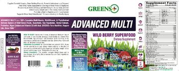 Greens+ Advanced Multi Wild Berry Superfood - supplement