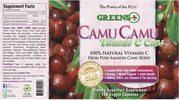 Greens+ Camu Camu Vitamin C Caps - superfruit supplement