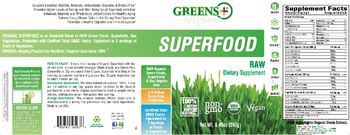 Greens+ Organics Superfood Raw - supplement